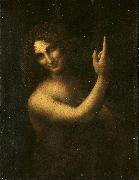 Leonardo  Da Vinci John the Baptist Spain oil painting artist